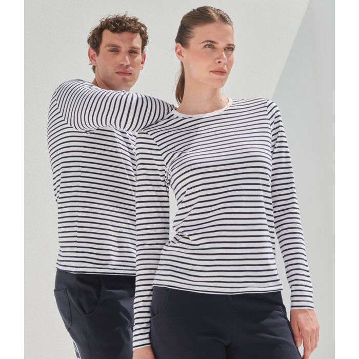 SF Clothing Unisex Long Sleeve Striped T-Shirt Thumbnail