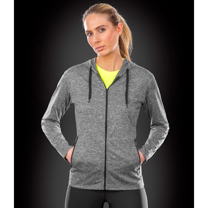 Spiro Ladies Hooded T-Shirt Jacket Thumbnail