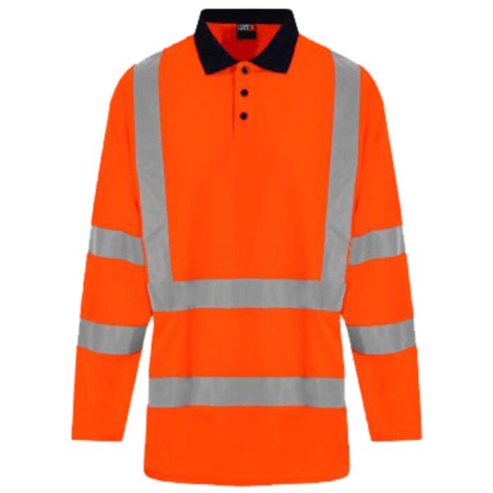 Pro RTX High Visibility Long Sleeve Polo Shirt Thumbnail