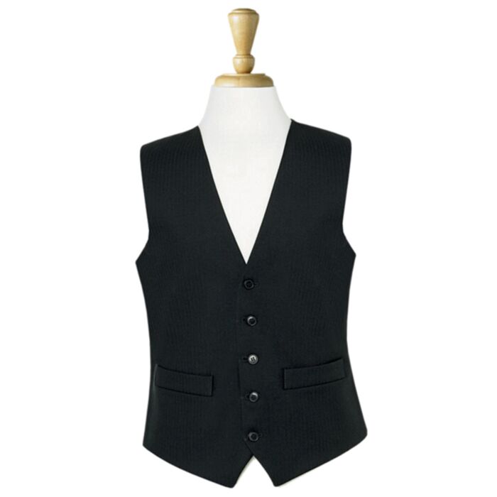 Brook Taverner - Black Herringbone Waistcoat Thumbnail