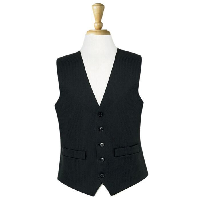 Brook Taverner - Black Herringbone Waistcoat Thumbnail