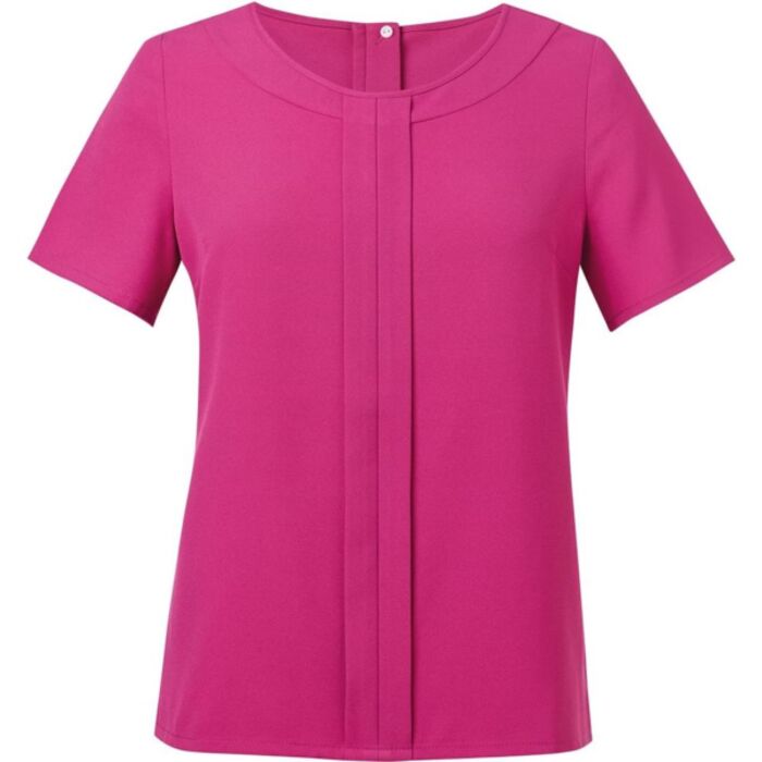 Brook Taverner Brook Taverner - Verona S/S Crepe Blouse BT-2280 Brook Taverner - Verona S/S Crepe Blouse Thumbnail