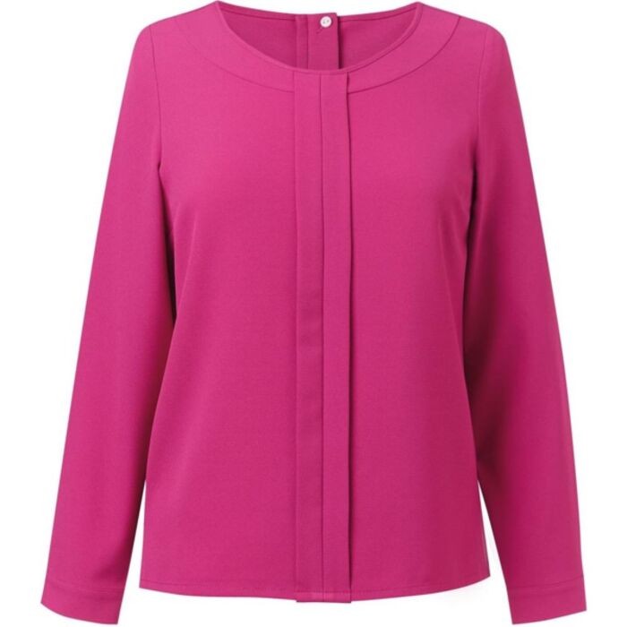 Brook Taverner Brook Taverner - Roma L/S Crepe Blouse BT-2279 Brook Taverner - Roma L/S Crepe Blouse Thumbnail