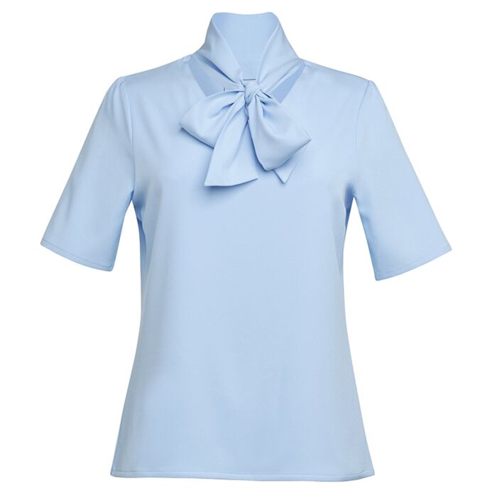 Brook Taverner Brook Taverner - NEW Flavia S/S Tie Neck Blouse BT-2369 Brook Taverner - NEW Flavia S/S Tie Neck Blouse Thumbnail