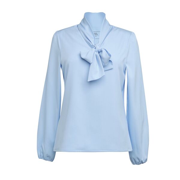 Brook Taverner - NEW Andria L/S Tie Neck Blouse Thumbnail