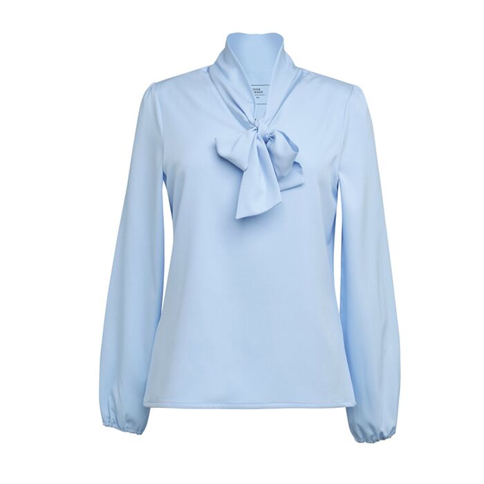 Brook Taverner - NEW Andria L/S Tie Neck Blouse Thumbnail
