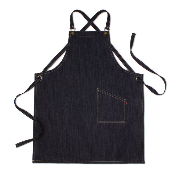 County Classic - Cross Back Bib Apron with Dungaree Clips - Premium Thumbnail