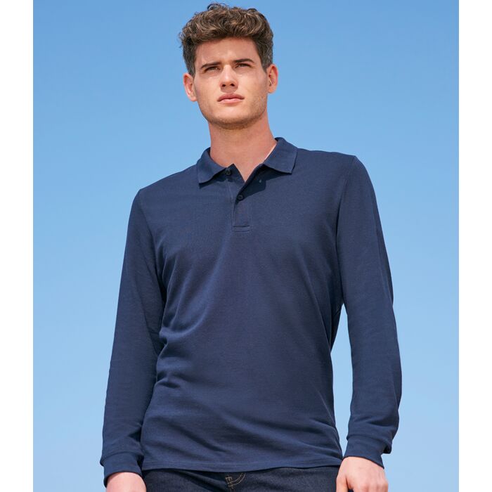 SOL'S Perfect Long Sleeve Piqué Polo Shirt Thumbnail