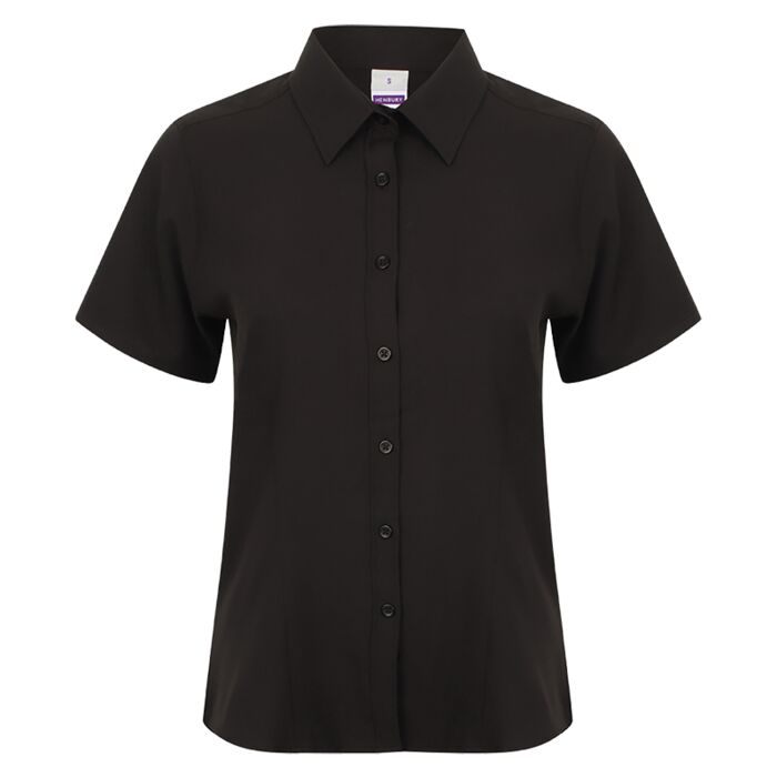 Henbury Ladies Short Sleeve Wicking Shirt Thumbnail