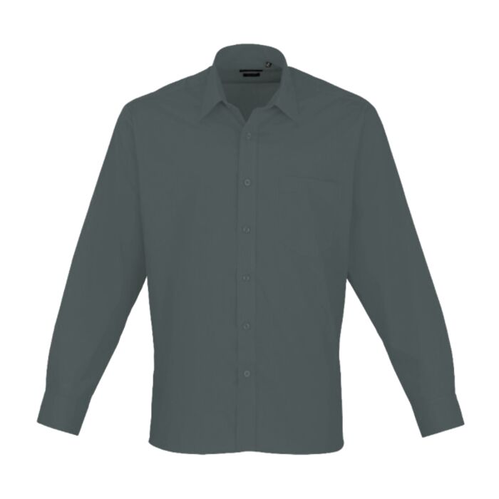 Gents Poplin Mandarin Collar Shirt Thumbnail