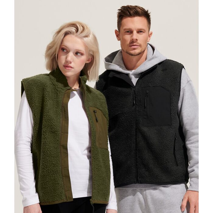 SOL'S Unisex Fury Sherpa Bodywarmer Thumbnail
