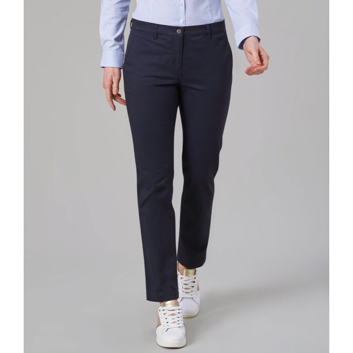 Brook Taverner Ladies Houston Slim Leg Chino Trousers Thumbnail