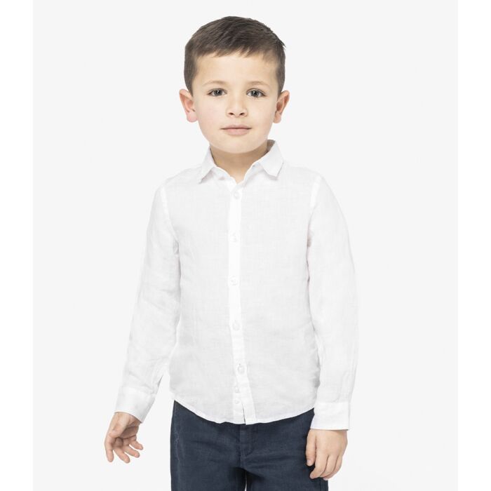 Native Spirit Kids Long Sleeve Linen Shirt Thumbnail
