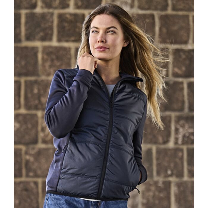 Tee Jays Ladies Hybrid-Stretch Hooded Jacket Thumbnail