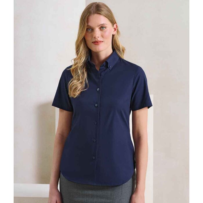 Premier Ladies Supreme Short Sleeve Oxford Shirt Thumbnail