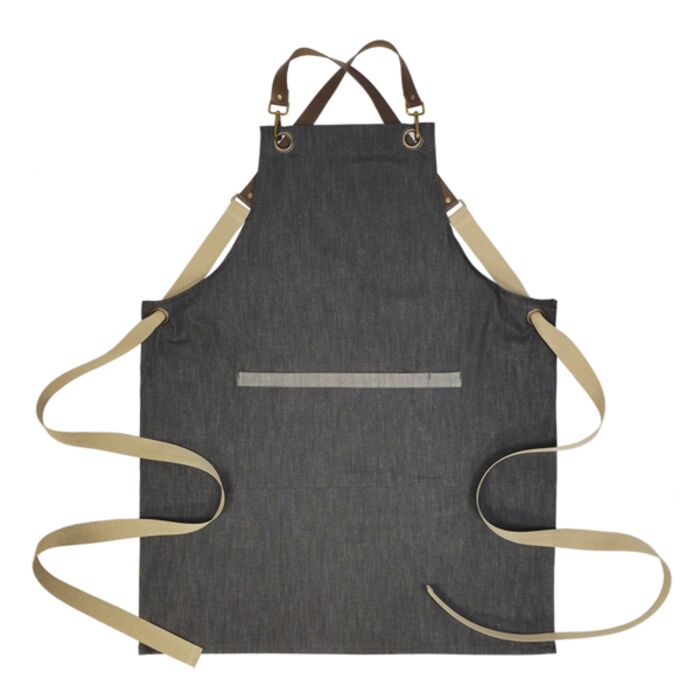 Coast - Cross Back Bib Apron with Leather Halter - Premium Thumbnail