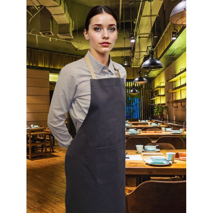 Coast Classic Long Bib Apron with Pouch Pocket Thumbnail