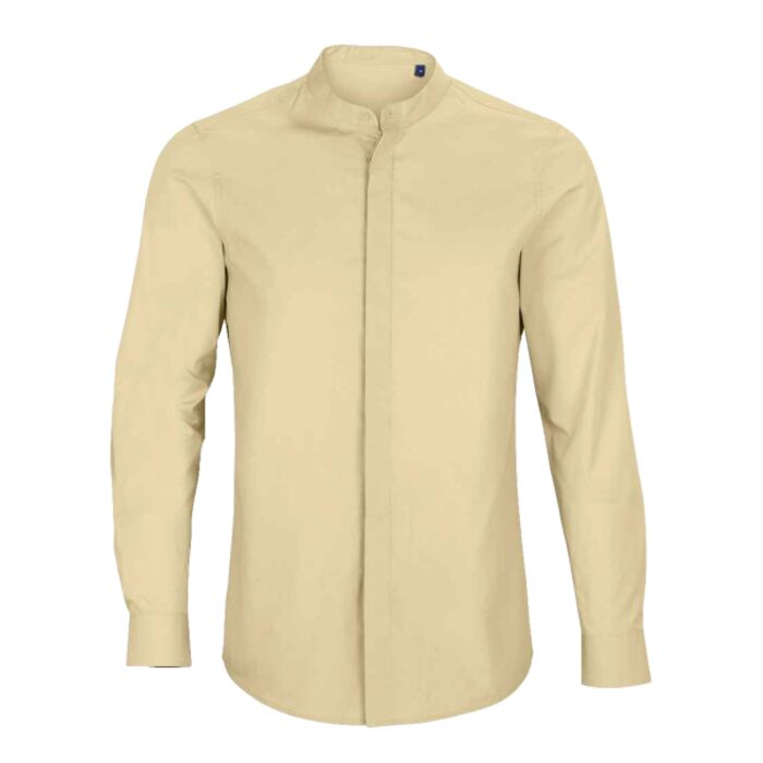 NEOBLU Bart Mao Collar Long Sleeve Poplin Shirt Thumbnail