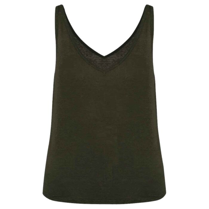Spasso Ladies Linen Tank Top Thumbnail