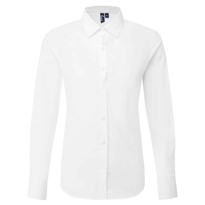 Premier Premier Ladies Recyclight® Long Sleeve Poplin Shirt PR303 Premier Ladies Recyclight® Long Sleeve Poplin Shirt Thumbnail
