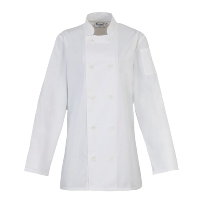Premier Ladies Long Sleeve Chef's Jacket Thumbnail