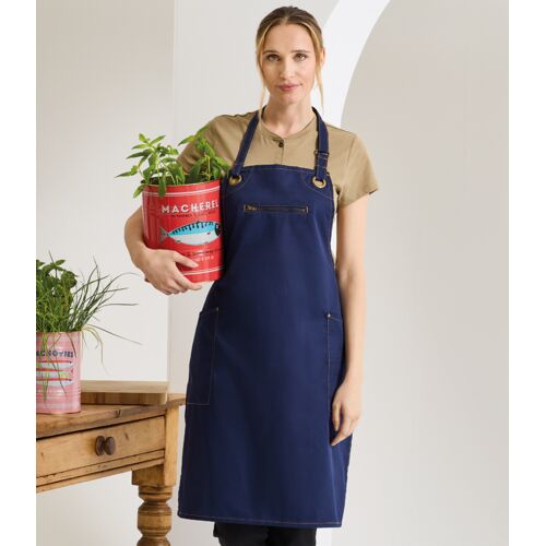 Premier Barley Contrast Stitch Bib Apron Thumbnail