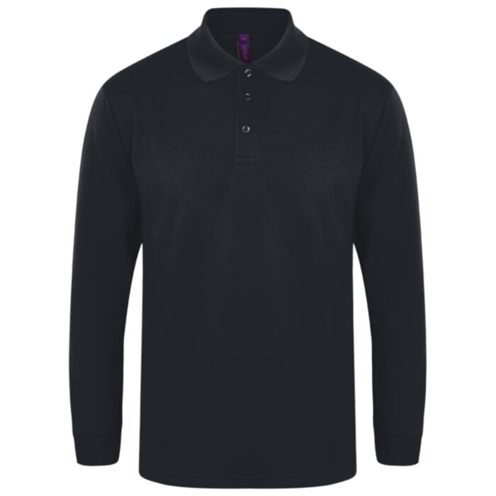 Copy of Henbury Unisex Long Sleeve Coolplus® Piqué Polo Shirt Thumbnail